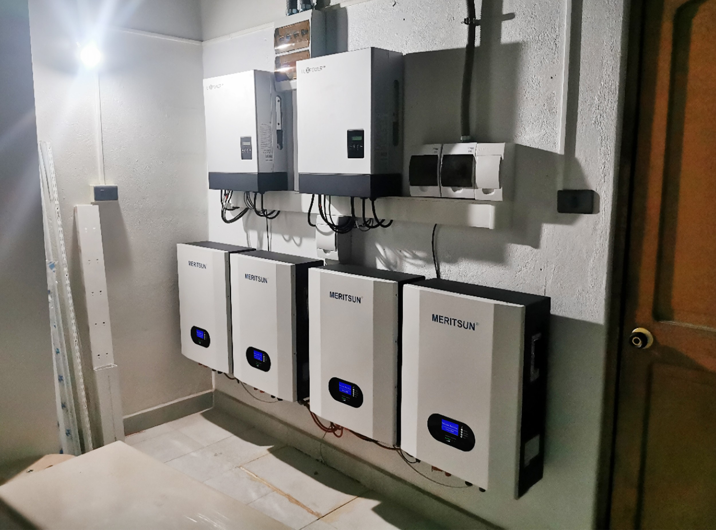 MERITSUN 40kWh POWERWALL LIFEPO4 BATTERY FOR HYBRID SOLAR SYSTEM IN PHILIPPINE