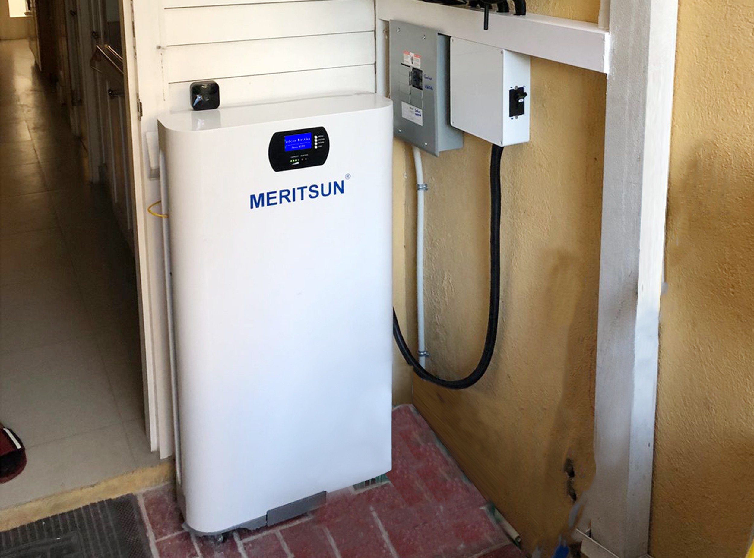 MERITSUN 15kWh POWERWALL LIFEPO4 BATTERY FOR HYBRID SOLAR SYSTEM IN PHILIPPINE